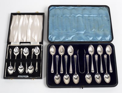 Lot 21 - Six silver coffee spoons, Birmingham 1965 and...