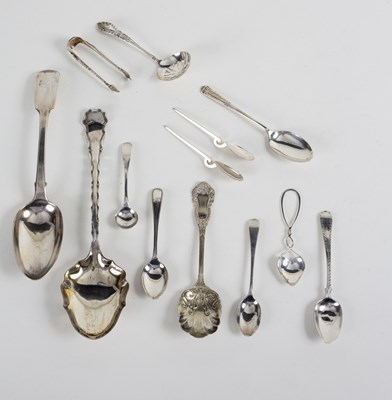 Lot 35 - A George IV silver fiddle pattern table spoon,...