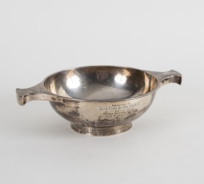 Lot 44 - A large silver quaich, AE Jones, Birmingham...