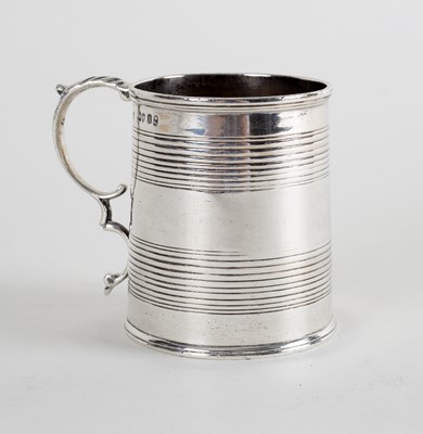 Lot 45 - A George IV silver mug, London 1826, the...