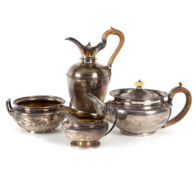 Lot 46 - A matched silver tea and coffee service,...