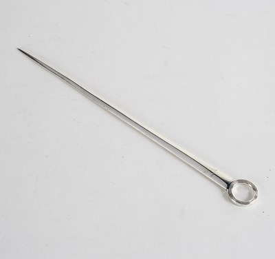 Lot 50 - A George III silver meat skewer, George Smith...