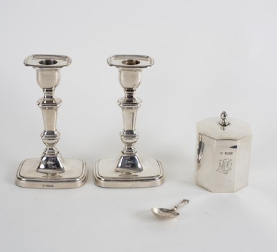 Lot 67 - A pair of 18th Century style silver...