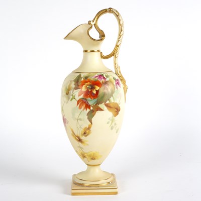 Lot 168 - A Grainger & Co. Worcester ewer, decorated...