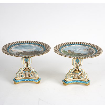 Lot 192 - A pair of Brown-Westhead, Moore & Co porcelain...