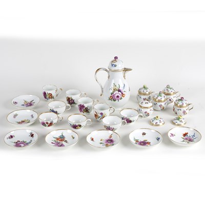 Lot 209 - A Meissen Marcolini part tea and coffee...