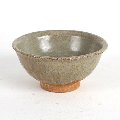 Lot 243 - A Chinese celadon bowl, early Ming, crackle...