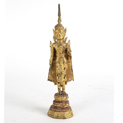 Lot 251 - An Indian figure of a goddess on a stepped...