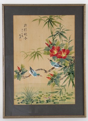 Lot 295 - 20th Century Chinese School/Birds on Flowering...