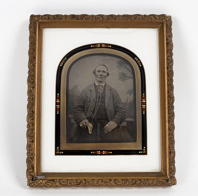 Lot 340 - A 19th Century ambrotype portrait of a man...