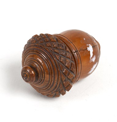 Lot 357 - A 19th Century coquilla nut nutmeg grater...