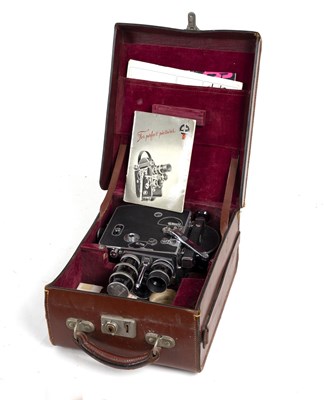 Lot 359 - A Bolex Paillard H8 8mm cine camera in...