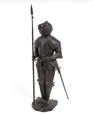 Lot 393 - A scale model of a suit of armour, by C...