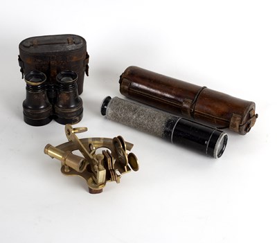 Lot 422 - A brass sextant by Troughton & Simms, London...