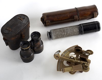 Lot 422 - A brass sextant by Troughton & Simms, London...
