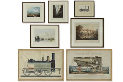 Lot 468 - A group of locomotive-related coloured...