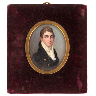 Lot 477 - English School, 1810/Portrait Miniature of...