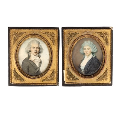 Lot 479 - 18th Century French School/Portrait Miniatures...