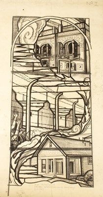 Lot 510 - Hardman/Dachau Crematorium at Munich/pen, ink...