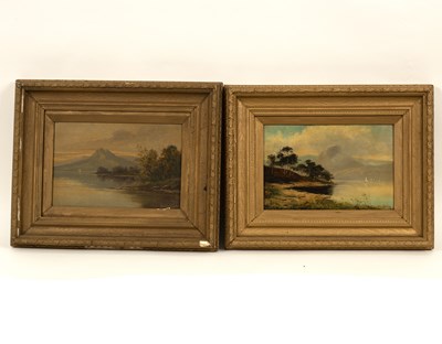 Lot 553 - J Kinley (19th Century)/Lake Scenes with...