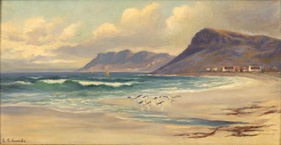 Lot 567 - E Edwards (20th Century)/Coastal Scene with...