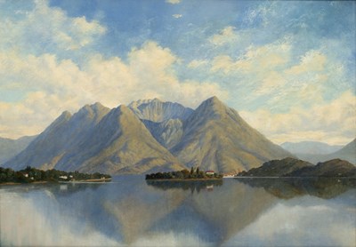 Lot 579 - Lindsay Eric Smith (British 1852-1930)/Lake...