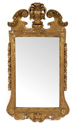 Lot 604 - A gilt gesso framed mirror of 18th Century...