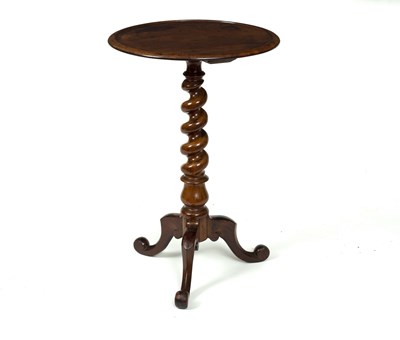 Lot 631 - A Victorian walnut table, raised on a spiral...