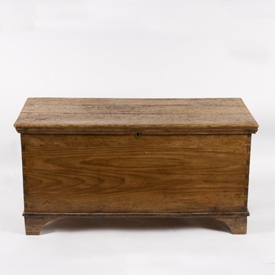 Lot 781 - A pine blanket chest on bracket feet, 115cm wide