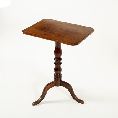 Lot 793 - A Victorian mahogany tripod table, with canted...