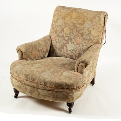 Lot 796 - A Howard style upholstered armchair