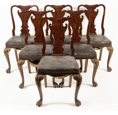 Lot 808 - A set of six 18th Century style dining chairs,...