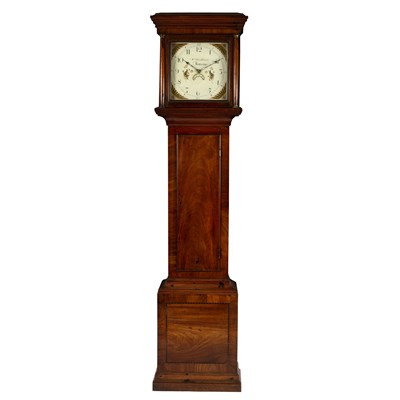 Lot 842 - A mahogany thirty-hour longcase clock, William...