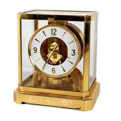 Lot 849 - An Atmos clock by Jaeger-LeCoultre, in a gilt...