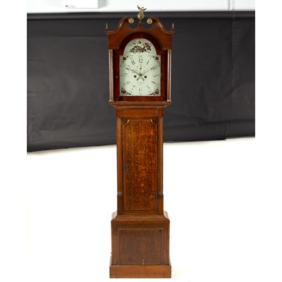 Lot 852 - An oak cased eight-day longcase clock, R...