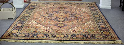 Lot 903 - A Heriz style machine woven carpet, 375cm x 266cm