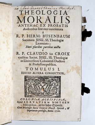 Lot 925 - Busenbaum, Hermann. Theologia Moralis??¦, 8...