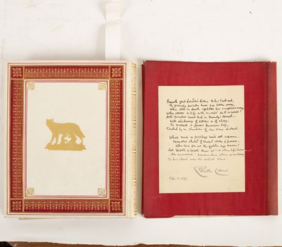 Lot 942 - Album. 4to., fine orig. vellum gilt, with red...