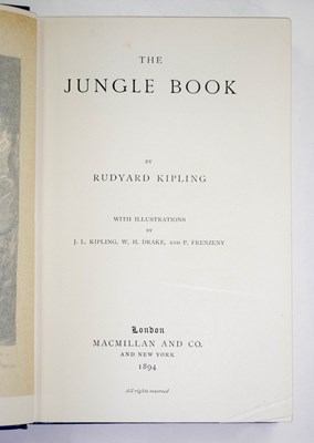 Lot 946 - Kipling (Rudyard) Jungle Book and The Second...