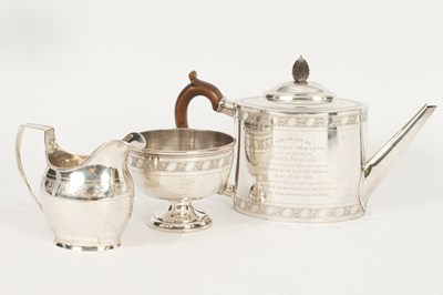 Lot 556 - Hunting Interest: A Victorian three-piece tea service