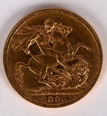 Lot 16 - A Queen Victoria gold sovereign, 1895