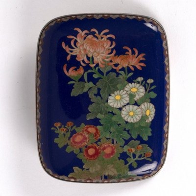 Lot 33 - A Japanese cloisonné brooch of oblong form,...