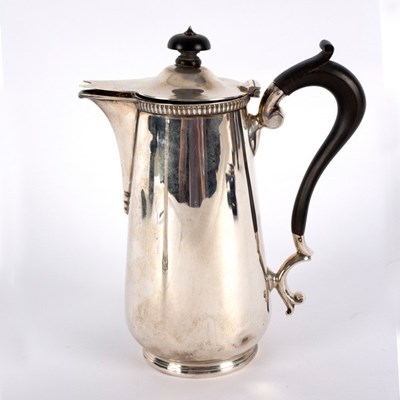 Lot 56 - A silver hot water jug, Sheffield 1918,...