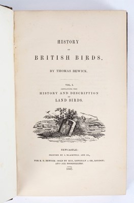 Lot 101 - Bewick (Thomas) British Birds, two volumes,...