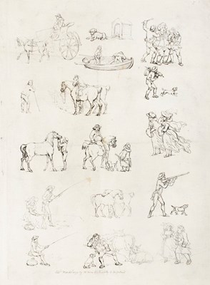 Lot 124 - Rowlandson (T) Outlines of Figures Landscape...