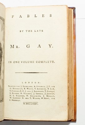 Lot 129 - Gray (J) Fables, J Buckland, 1785