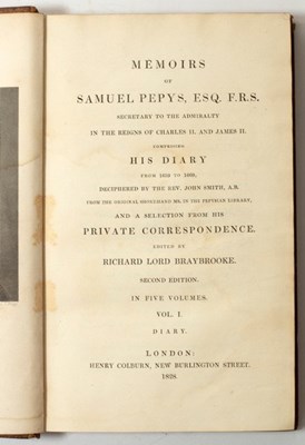 Lot 140 - Smith (J A) Memoirs of Samuel Pepys Esq., FRS...