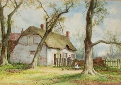 Lot 193 - H Wallace/Cottage and Trees/signed/painted...