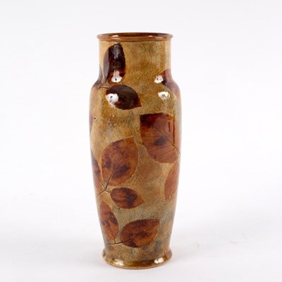 Lot 206 - A Royal Doulton Lambeth stoneware vase,...