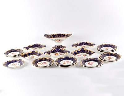 Lot 246 - Sixteen early 19th Century dessert plates,...